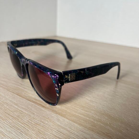 Vintage Givenchy Solaire Mod 122-305 Sunglasses FRAMES ONLY Multicolor France main image 8
